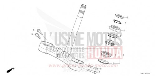 TIGE DE DIRECTION ADV750R de 2024